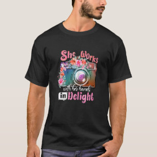 She Works With Her Hands In Delight Mom Photograph T-Shirt