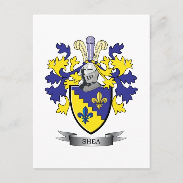 Shea Coat of Arms Postcard (Front)