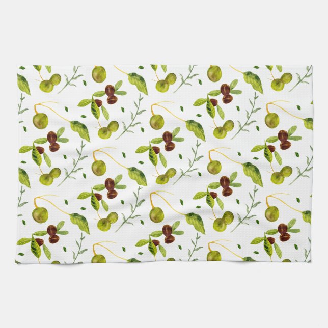 Shea/Coffee Bean Patterned Tea Towel (Horizontal)