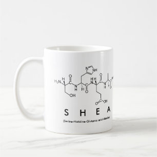 Shea peptide name mug