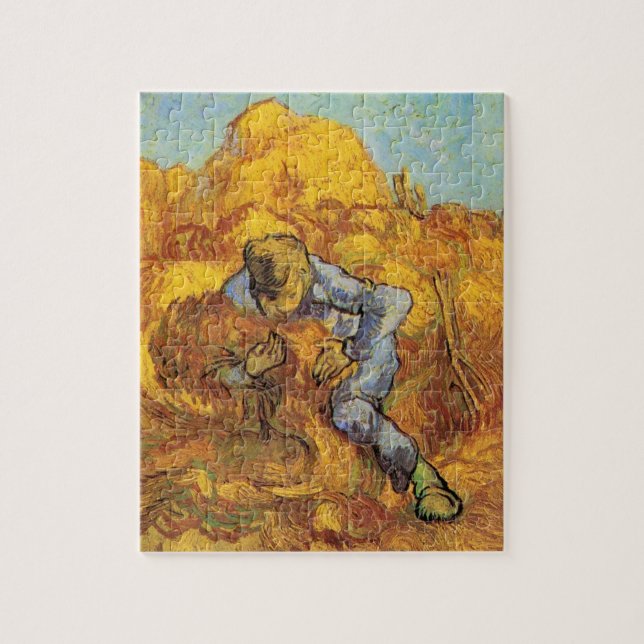 Sheaf Binder (after Millet) by Vincent van Gogh Jigsaw Puzzle (Vertical)