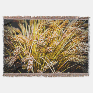 Sheaf Of Wheat - Thank You Throw Blanket