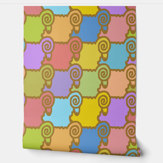 Shear Sheepish Color Wallpaper (Unrolling)