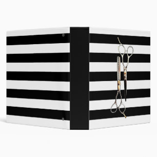 Shears and Stripes  Salon Binder