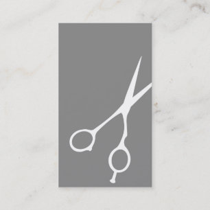 Shears Barber/Cosmetologist Business Card (Grey)