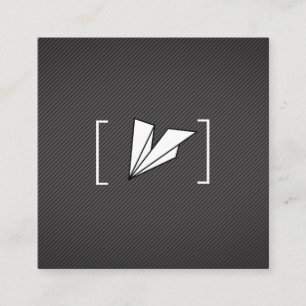 Shears Bracket / Paper Airplane Square Business Card