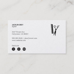 Shears & Comb (punch card 3)