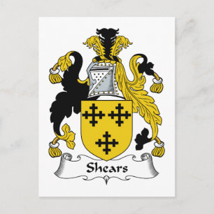Shears Family Crest Postcard
