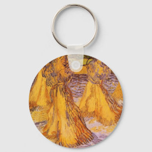 Sheaves of Wheat by Vincent van Gogh Keychain