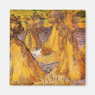 Sheaves of Wheat by Vincent van Gogh Magnet
