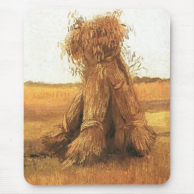 Sheaves of Wheat in a Field, van Gogh Mouse Pad (Front)