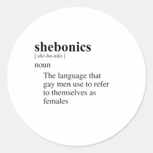 SHEBONICS CLASSIC ROUND STICKER