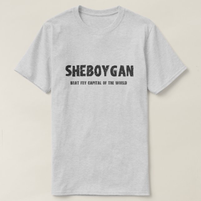 Sheboygan - capital de friture de gosse du T-shirt (Design devant)