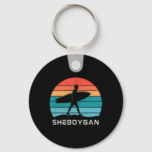 Sheboygan Surfing Lake Michigan The Malibu Of The Keychain