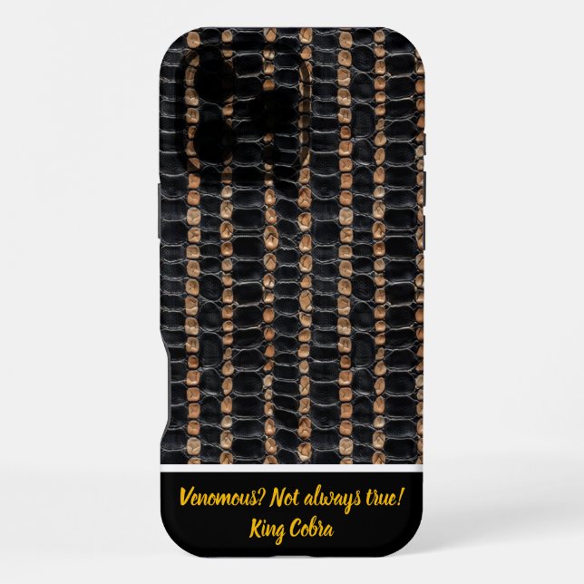 Shed snake skins' intricate patterns iPhone case (Back)