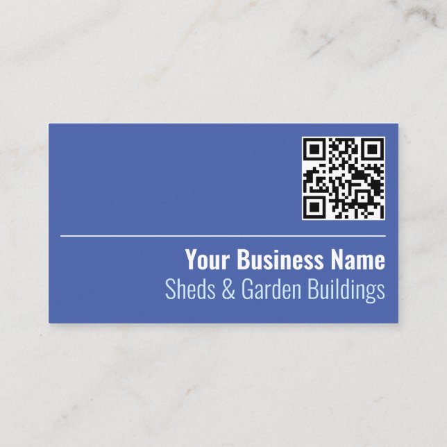 Sheds & Garden Buildings QR Code Business Card (Back)