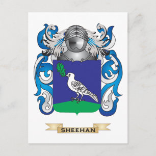 Sheehan Coat of Arms (Family Crest) Postcard
