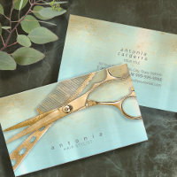 Sheen and Shears Hair Stylist Gold/Teal ID814