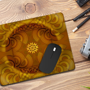 Sheen mesmerizing semicircular art  mouse pad