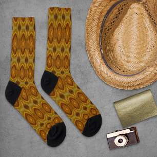 Sheen mesmerizing semicircular pattern socks