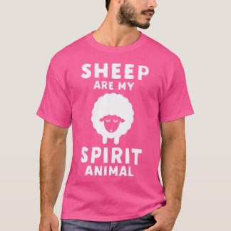 Sheep Are My Spirit Animal Funny Sheep T-Shirt