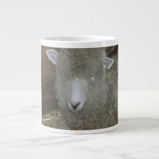 Sheep at the county fair large coffee mug