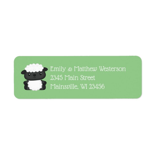 Sheep Baby Shower Green (Front)