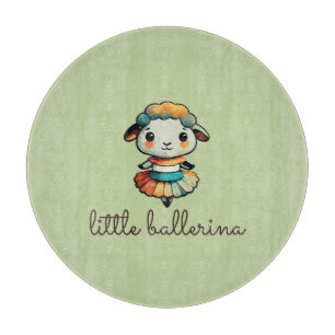 Sheep Ballerina Cutting Board