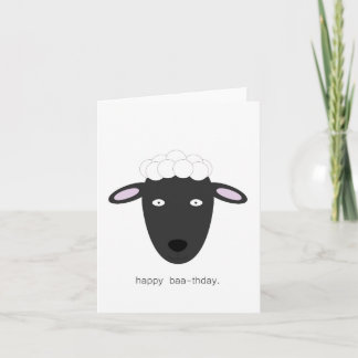 Sheep birthday card