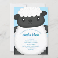 Sheep Birthday Party Blue