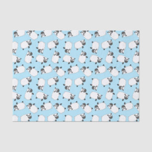 Sheep Birthday Party Cute Cartoon Tissue Paper