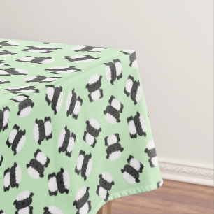 Sheep Birthday Party Green Tablecloth