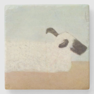Sheep (by Milton Avery) Stone Coaster