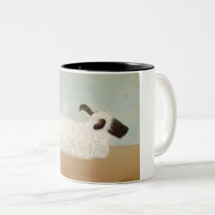 Sheep (by Milton Avery) Two-Tone Coffee Mug