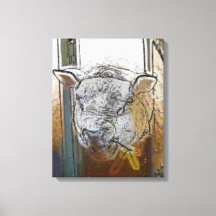 SHEEP CANVAS PRINT