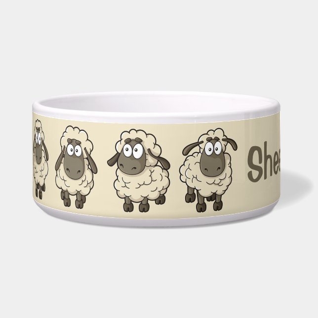 Sheep Cartoon Beige (Left)