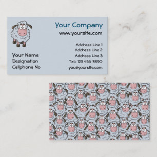 Sheep Cartoon Business Card