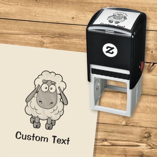 Sheep Cartoon Self-inking Stamp (Creator Uploaded)