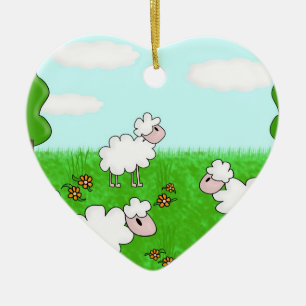 Sheep Ceramic Ornament