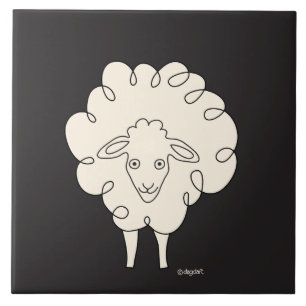  Sheep Ceramic Tile