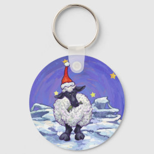 Sheep Christmas Keychain