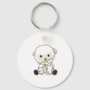 Sheep Christmas Snow Winter Animals Sheeps Keychain