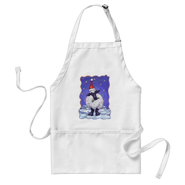Sheep Christmas Standard Apron (Front)
