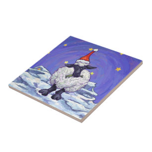 Sheep Christmas Tile