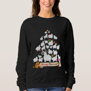 Sheep Christmas Tree Gift Funny Christmas Gifts Sweatshirt