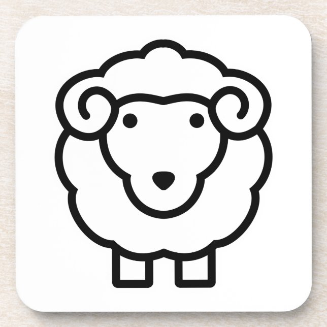Sheep Coaster (Front)