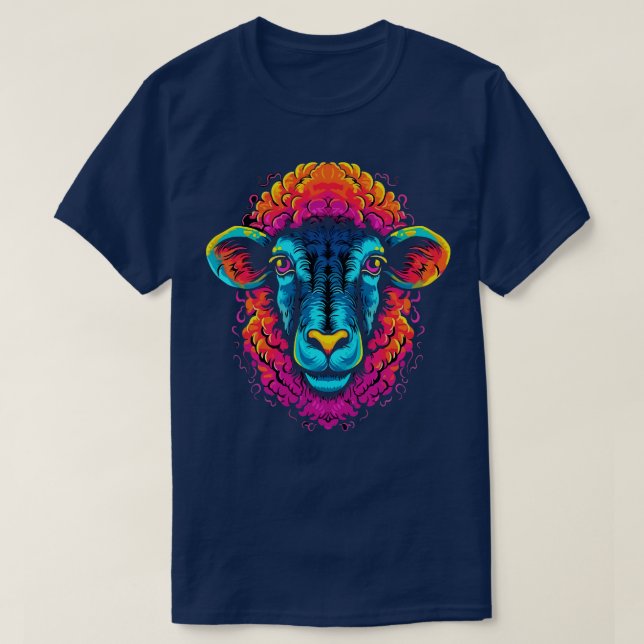 Sheep Colouring Book T-Shirt (Design Front)