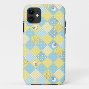 Sheep, Country Faux Patchwork iPhone 5/5s Case
