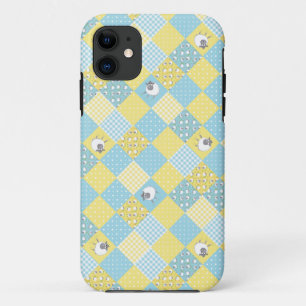 Sheep, Country Faux Patchwork iPhone 5/5s Coque