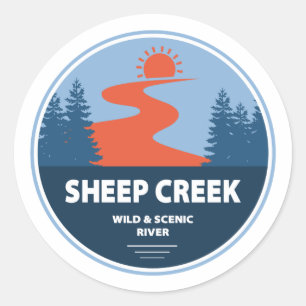 Sheep Creek Wild And Scenic River Idaho Classic Round Sticker